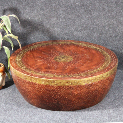 Wooden Copper Painted Central Coffee Table